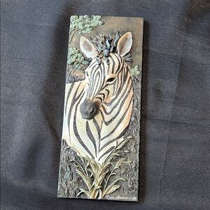 Ruane Manning Zebra Wall Art - Black and White